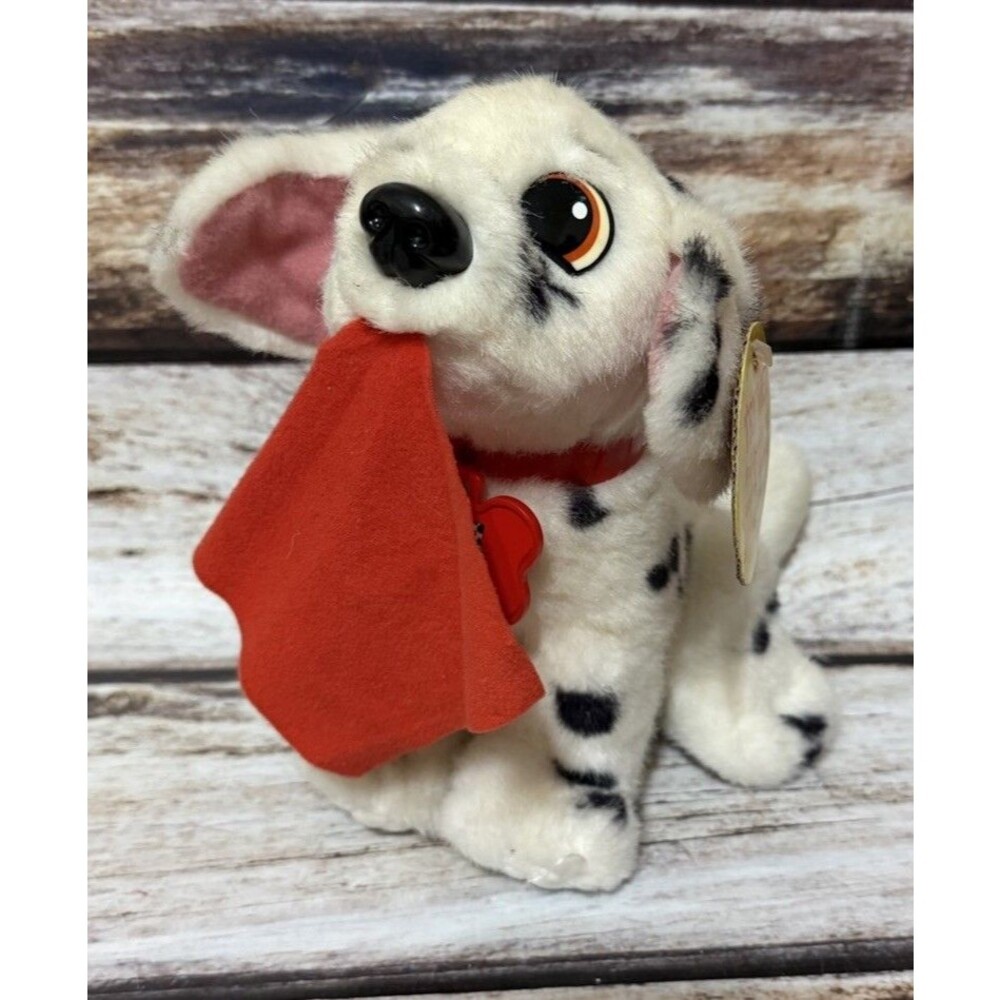 Vintage 1996 Disney 101 Dalmatians Fidget Puppy Plush Tug Of War WORKS